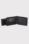 Zoozie Bags Tarjetero de Piel Auténtica con Bloqueo RFID Negro